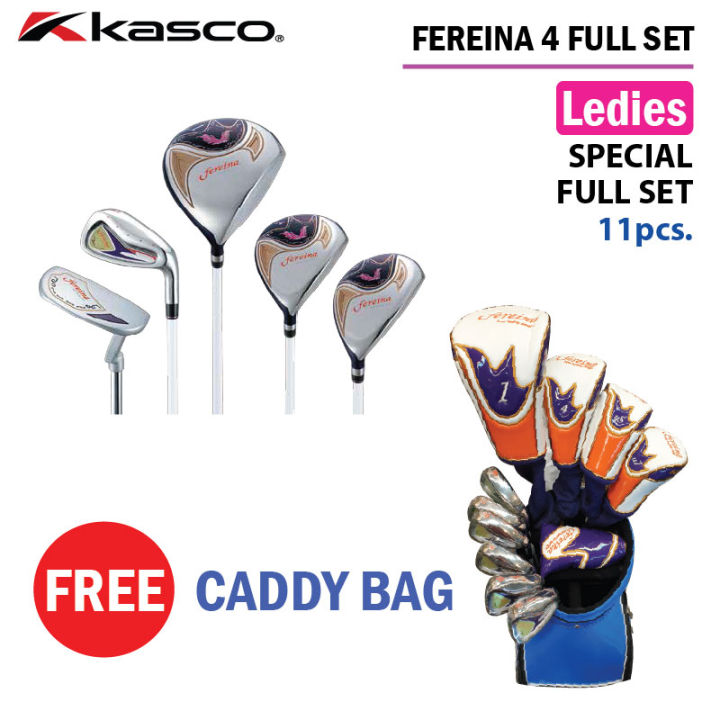 ผ่อน-0-kasco-ferreina-4-ledies-club-fullset-11pcs-free-caddy-bag-ชุดไม้กอล์ฟสำหรับผู้หญิง-ฟรีถุงกอล์ฟ