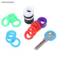 taoranbupxz 24xbright สีกลวงซิลิโคนกุญแจครอบคลุม Topper พวงกุญแจที่มีอักษรเบรลล์ bly