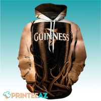 （ALL IN STOCK XZX）  Guinness Hoodie 3D  Beer Splash Guinness Beer Gift - Personalized Gifts: Family, Sports, Occasions, Trending 08  (Free customized name logo for private chat, can be changed with or without zipper)