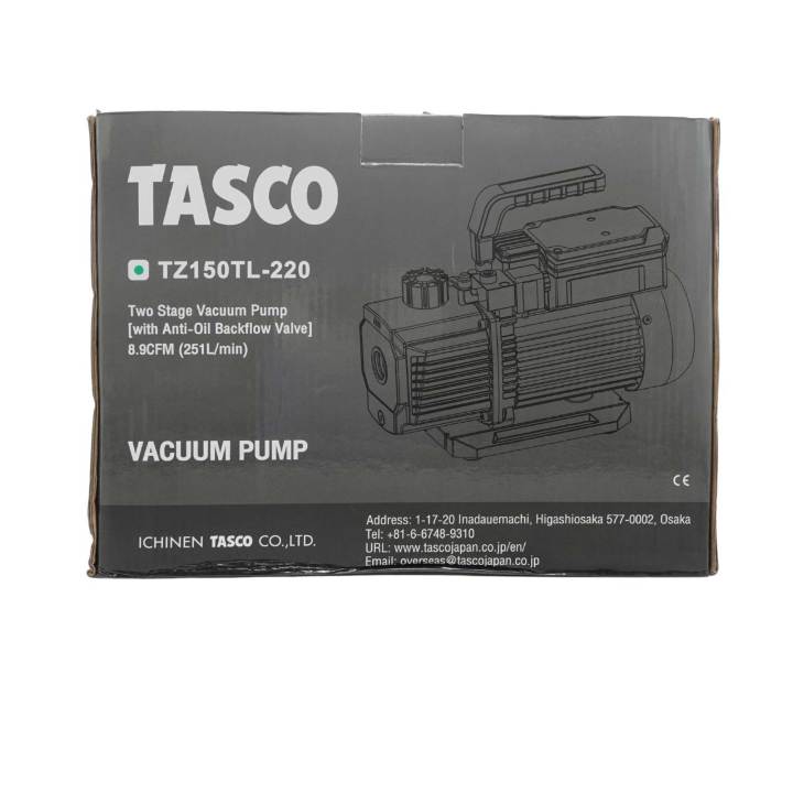 tasco-แวคคั่มปั๊ม-ปั๊มสูญญากาศ-2-stage-รุ่น-tz150tl-220-vacuum-pump-8-9-cfm-252l-min-เครื่องมือช่างแอร์