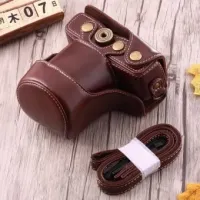 Classic PU Leather Camera Case Bag Protective Pouch with Shoulder Strap for Canon M3 (0860 ดำ) (0861 ขาว) (0862 น้ำตาล) (0863 กาแฟ)