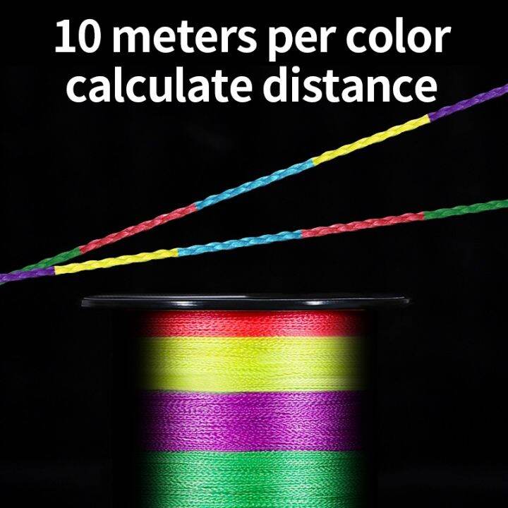 เอ็นตกปลา4เส้น300เมตร-pe-ถัก18-85lb-เส้นใยหลากสีเอ็นตกปลาตกปลาแข็งแรงมากญี่ปุ่นสำหรับน้ำเค็ม