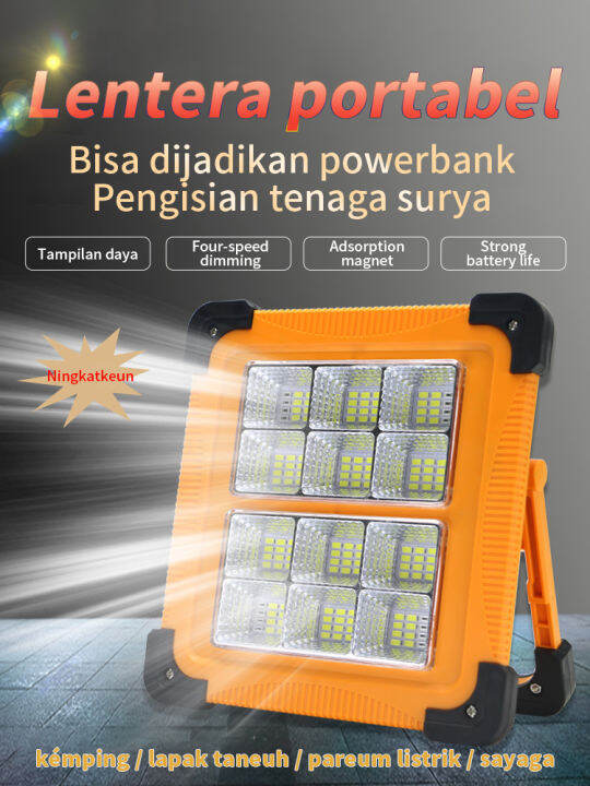 【3 Years Warranty COD Ready Stock】 Termurah Solar Lampu Darurat Surya ...