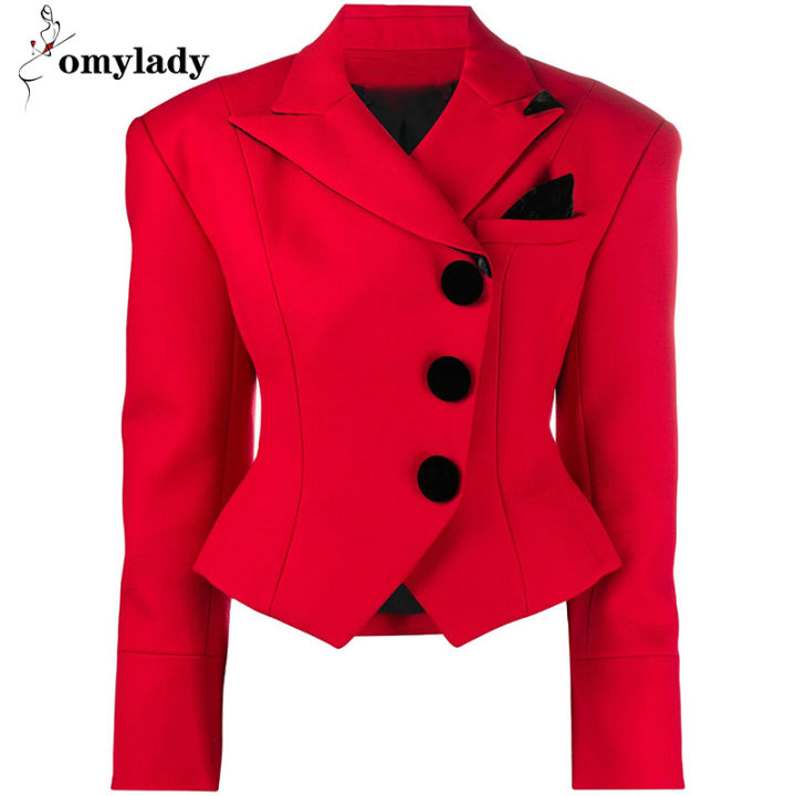 red formal coat