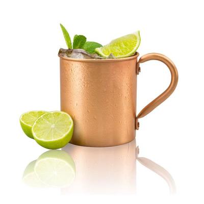 【High-end cups】450Ml 16.0Oz 100แก้วทองแดง Moscow Mule ทนทาน Coppery แก้วเบียร์แก้วกาแฟถ้วยนมทองแดงบริสุทธิ์ถ้วย Drinkware