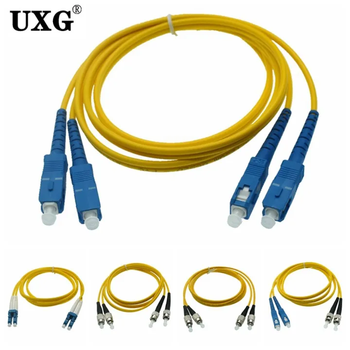 Double SC LC ST FC UPC To Dual LC UPC Simplex 3.0mm PVC Single Mode ...