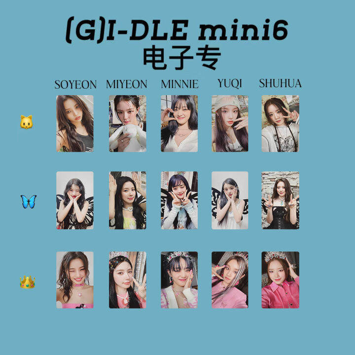 Gidle I Feel Album Photocards 6th Mini Album Queen Cards Soyeon Miyeon ...