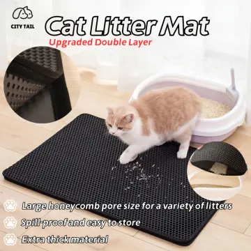 Cat Litter Mat Pet Waterproof Double Eva Layer Toilet Foldable