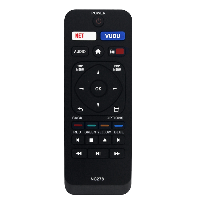 Replace Remote Control Black Remote Control NC278 For Philips Blu-Ray ...