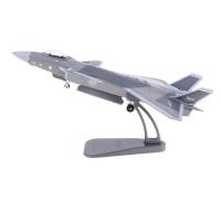 Dolity 1:100โลหะผสมจีน Airforce J-20โมเดลเครื่องบินเครื่องบินของเล่นตกแต่ง