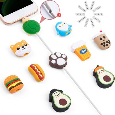 Cable Winder USB Cable Bite Charger Wire Organizer Silicone Cable Saver for Charging Cord Protective Cover Data Line Protector