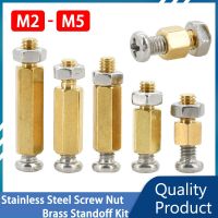 M2 M2.5 M3 M4 M5 Brass Motherboard Standoff Spacer Pillar 5mm 10mm 20mm Stainless Steel Screw Bolt Nut Kit Hex Stud PCB Column Nails Screws Fasteners