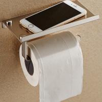 [LWF HOT]☼ 10 Steel Bathroom Toilet Paper Phone Towel Holder with Shelf Bathroom Mobile Phones Towel Rack Paper Holder Tissue Boxes