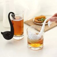 Creative design swan Food-grade Silicone tea cup pot infuser filter loose Leaf strainers portable herbal spice diffuser tools