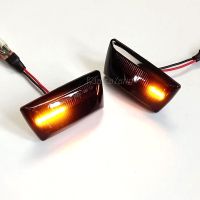 JHTJHNDTGFJHND 2PCS รถ LED แบบไดนามิก Blinker ไฟเลี้ยวด้านข้าง Marker สำหรับ Saturn Aura 2007-2010 Daewoo Lacetti Premiere 2010-2016