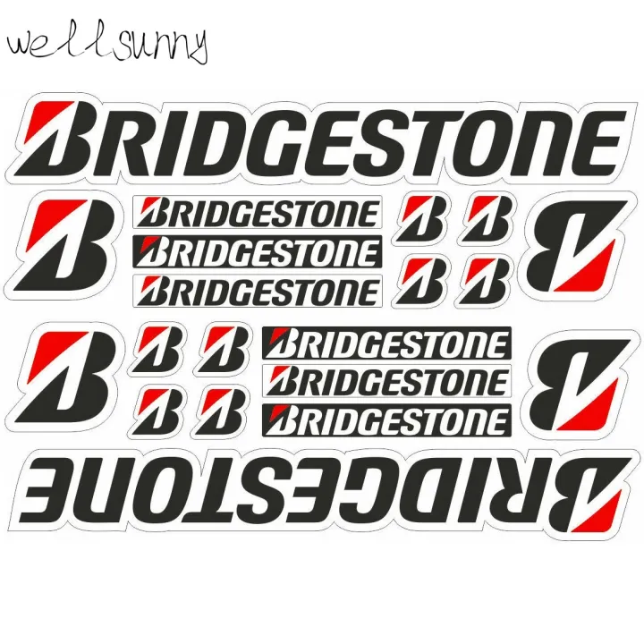 Bridgestone Tire Racing Logo Decals Stickers Graphic Set Vinyl Adhesive