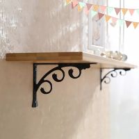 2Pcs Wall Mounted L Shaped Angle Bracket Multifuntional Brace Shelf Brackets Decorative Shelf Brackets Wall Brackets