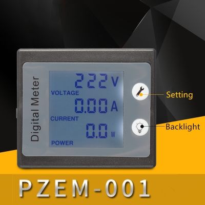 PZEM-001 Single Phase Digital Panel Wattmeter Voltmeter AC 220V 10A Voltage Current Power Energy Monitor