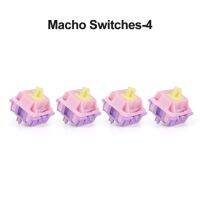 Macho Switch Equinz สวิตช์แยกกล้วยคีย์บอร์ดแบบกลไกเชิงเส้น62G 5 POM POM สปริงชุบทอง Lubed Gamer PC