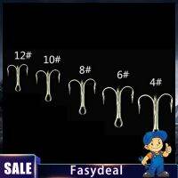 [A SELL Hot Sale] ลับคมเบ็ดตกปลาตะขอตกปลา4/6/8/10/12ชุดเบ็ดตกปลา Fasydeal 50ชิ้น