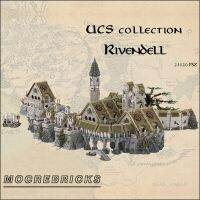 Rivendell ภาพยนตร์ UCS บล็อกตัวต่อมายากลเมืองนางฟ้าแบบสมบูรณ์สุดยอดของขวัญของเล่นส่วนประกอบ DIY ชุดเก็บสะสม