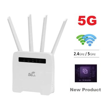 5G CPE Wifi Router 2.2Gbps,Dual Band 2.4G+5GHz ,8 External+internal Antenna  High-Performance