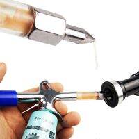 ∈ﺴ Portable Cycling Aluminum Alloy Grease Gun Mini Nozzle Syringe Bicycle Accessories Upkeep Chain Injector Cycling Supplies Oiling