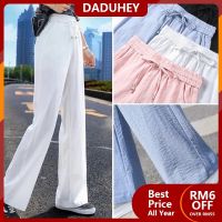 CODadoqkxDGE 【Ready Stock】 S 3XL Women Long Trousers New Fashion Palazo laici Female Cotton Loose Casual Pants Plus Size Linen
