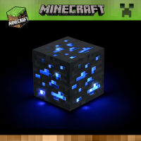 คบเพลิงอุปกรณ์ต่อพ่วงของเล่น Minecraft, อาวุธเหมืองสีน้ําเงิน, ตัวละครสตีฟ, ตัวเลข minifigure, อิฐเรืองแสงแบบจําลอง, ดาบ