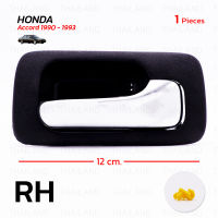 มือเปิดอันใน ข้างขวา 1 ชิ้น สีดำด้าน,โครเมี่ยม ใส่ ฮอนด้า แอคคอด Honda Accord ปี 1990-1993