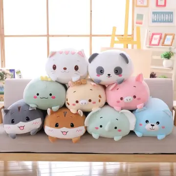 Buy OurHonor Cat Plush Pillow 138ââÂ Cute Lazy Cat Funny Plushie  Stuffed Animal Toy Super Soft Kawaii Cartoon Cat Plushies Anime Dolls Gift  for Friends or Lovers Brown Online at Low Prices