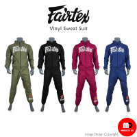 ชุดลดน้ำหนัก Fairtex Sauna Sweat Suit VS2 Vinyl Training suit for cutting weight (walking, jogging, jumping rope) Unisex *Please see the size chart before buying* (LIMITED NUMBER for GREEN and MAROON) ส