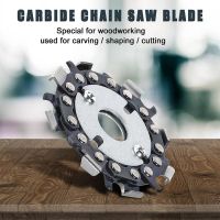 XHLXH Round Angle 8 Teeth Saws Disc Wood Woodworking Fine Cut Carving Disc Chain Plate Tools Chain Saw Grinding Disc