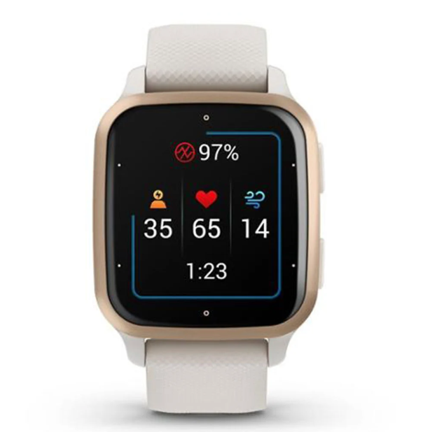 smart-watch-นาฬิกาอัจฉริยะ-garmin-venu-sq2-music-edition-peach-gold-aluminum-bezel-with-ivory-case-and-silicone-band