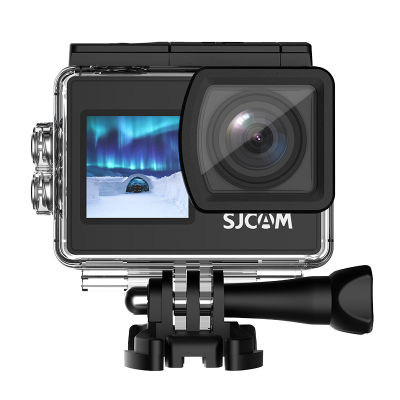 กล้องแอคชั่นแคมเมราวิดีโอสำหรับกีฬาแบบ Dual-Screen SJ4000 AIR 4K 30PFS 1080P 4x ซูมกล้องแอคชั่น WIFI กล้องกันน้ำ