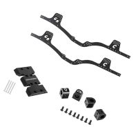 Carbon Fiber LCG Chassis Kit Frame Rail Skid Plate for Axial SCX10 1/10 RC Crawler Lower Center Of Gravity DIY Upgrade