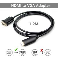 สายไปยังตัวแปลงวีจีเอ Hdmi Vga ไปยังสาย Hdmi ตัวผู้กับอะแดปเตอร์แปลงเพศชาย1080P Hdmi สำหรับเสียงวิดีโอวีจีเอ Pc Lap