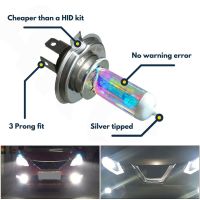 【CW】 1pcs H4 Car Headlights Super Bright Car Fog Light Far Near Light Bulbs General Purpose Accessories Power Auto Headlight Lamp