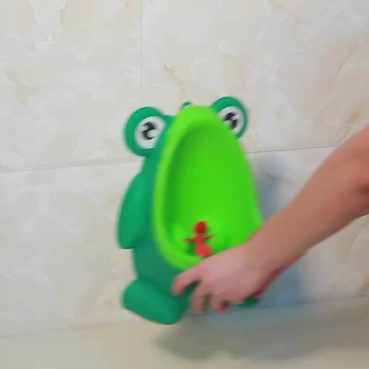 Baby Boys Standing Potty Frog Shape WallMounted Urinals Toilet