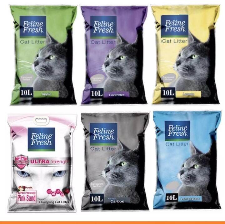 FELINE FRESH CAT LITTER CLUMPING SAND 10L Lazada PH