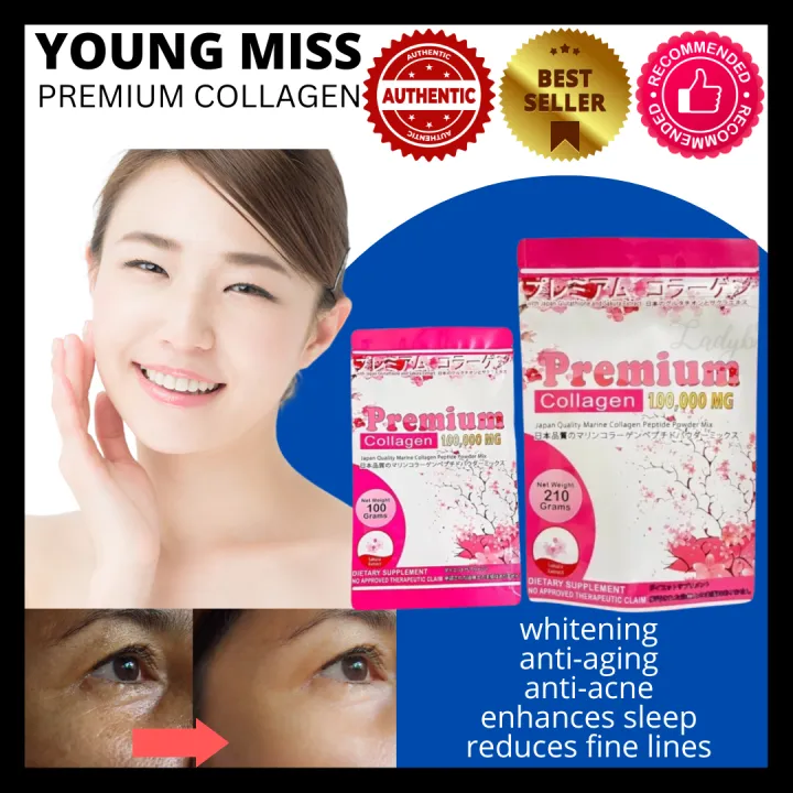 Premium Collagen 100,000mg by Young Miss, Japan Quality Marine Collagen ...