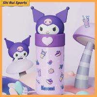 SHIRUI ของขวัญสำหรับเด็ก จุได้มาก Kuromi/Melody/Cinnamoroll เหล็กไร้สนิม ขวดสูญญากาศขวด ถ้วยถ้วยน้ำ แก้วเก็บความร้อน350มล. ขวดน้ำน้ำ