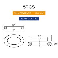 5ชิ้น Vmq O Ring ปะเก็นความหนา Cs2mm Od21/22/23/24/25/26/27/28/29/30*2ยางซิลิโคนเครื่องล้างกันน้ำ Nontoi สีเขียว