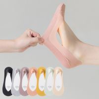 Summer Thin Ice Silk Invisible No-show Short Casual Slippers Home Women Anti-slip Silicone White Low Cut Ankle Boat Foot Socks Socks Tights