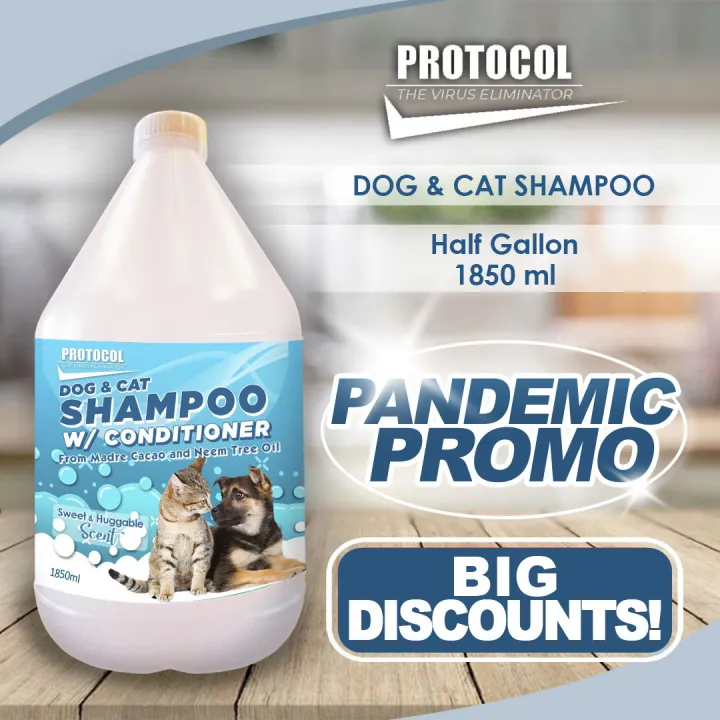 DOG AND CAT SHAMPOO Half Gallon ( SAVE P84), Regular Price P209