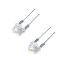 10PCS Straw Hat LED Diode 8MM Warm White 0.5W White 0.3W 0.5W 0.75W Blue Green Red Yellow Led Lights Diod F8Electrical Circuitry Parts