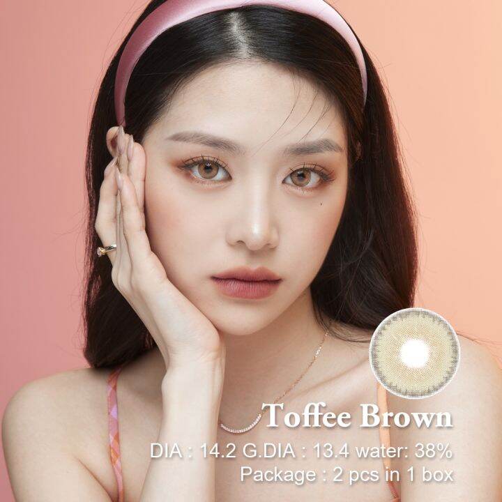 ☬Eyesm Toffee Brown color contact lens☞ Lazada PH