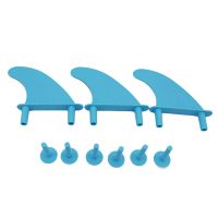 3Pcs/Set Soft Surf Fins Water Fins with Replacement Screws for Surfboard Softboard Water Wave Fin Surf Board