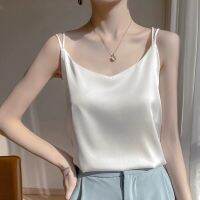 【Ready】? Silk camisole for women h we back acetate top sat summer suit iatn mulberry silk bottog