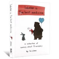 Can I take a bite? You look good today. Lobster is the best medicine lobster is a good medicine cure Department English original picture book stupid cute cartoon humor picture book